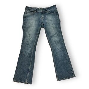 Women’s y2k 8P Mix It Jeans Stretch Petite Dark Rinse Boot Cut Jeans